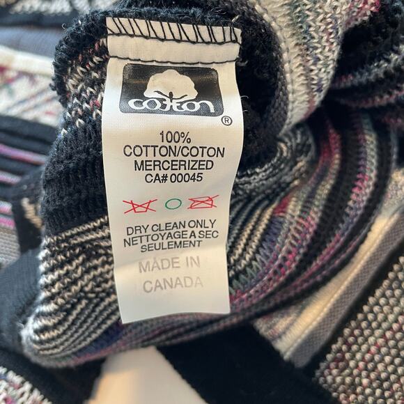 Tundra Canada 3D Knit Sweater XL Coogi Style Textured Vintage Mercerized Cotton - Picture 11 of 13